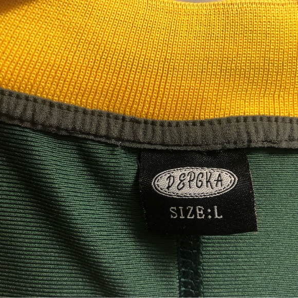 D & PGKA Green Bay Packers #12 Aaron Rogers Men’s Green Yellow Jersey Size Large - Picture 11 of 11